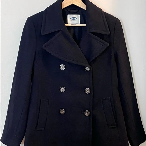 Old Navy Wool Pea Coat Women’s size XS in Navy Blue